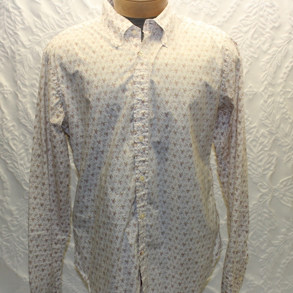 Guess Reverse Print Long Sleeve Size Xl Shirt